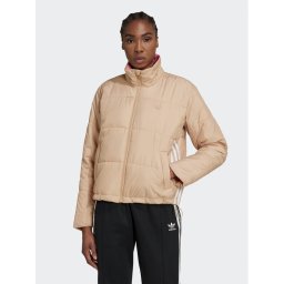 adidas Átmeneti kabát Short Puffer Jacket HM2614 Bézs Loose Fit