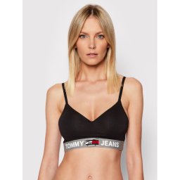 Tommy Jeans Bralette melltartó Lift UW0UW02719 Fekete