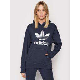 adidas Pulóver adicolor Trefoil HE6951 Sötétkék Regular Fit