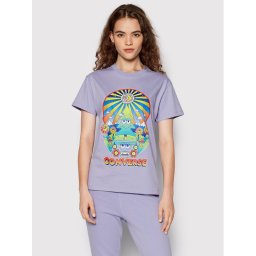 Converse Póló Nature Party Graphic 10024245-A04 Lila Standard Fit