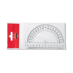 Szögmérő 12cm/180° átlátszó