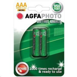 AgfaPhoto előtöltött akkumulátor AAA, 950mAh, 2db