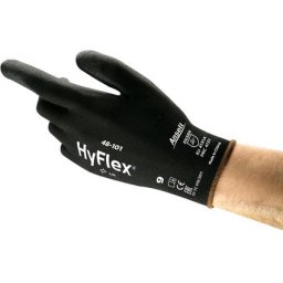 Bevonatos kesztyű ANSELL HYFLEX 48-101, fekete, 06-os méret