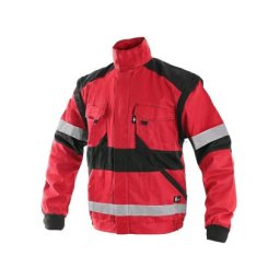 Blúz CXS LUXY BRIGHT, férfi, piros-fekete, 54-es méret