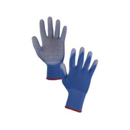 BRITA DOTS kesztyű, PU és PVC céltáblába mártva, méret: 6-7