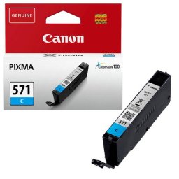 Canon CLI-571 (0386C001) - eredeti patron, cyan (azúrkék)