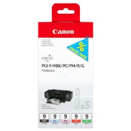Canon PGI-9 (1033B013) - eredeti patron, black + color (fekete + színes) multipack