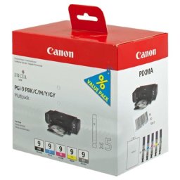 Canon PGI-9 (1034B013) - eredeti patron, black + color (fekete + színes) multipack
