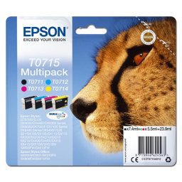 Epson T0715 (C13T07154012) - eredeti patron, black + color (fekete + színes)
