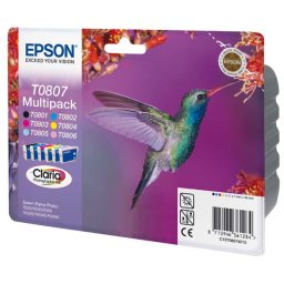 Epson T0807 (C13T08074011) - eredeti patron, black + color (fekete + színes)