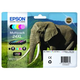 Epson T2438 (C13T24384011) - eredeti patron, black + color (fekete + színes)
