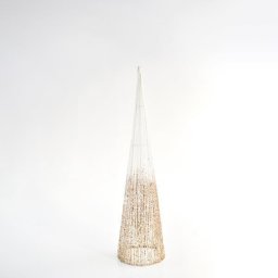 Eurolamp fa kúp dísz, fehér csillogás, 20 x 80 cm, 1 db
