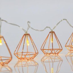 Eurolamp LED fénylánc aranyszínű fém dekorral, meleg fehér, 10 db