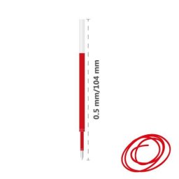 Gél utántöltő 205A 0,5mm piros / 205A-ig