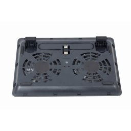 GEMBIRD Laptop állvány NBS-2F15-05, 15, 6" laptopokhoz, LED, fekete, fekete