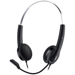 GENIUS fejhallgató HS-220U/ USB/ fekete-ezüst