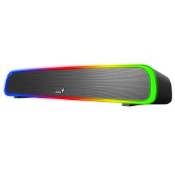 GENIUS USB SoundBar 200BT hangszórók/ Bluetooth/ 3, 5" jack/ 4W/ RGB/ fekete