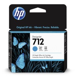 HP 712 (3ED67A) - eredeti patron, cyan (azúrkék)