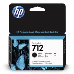 HP 712 (3ED70A) - eredeti patron, black (fekete)
