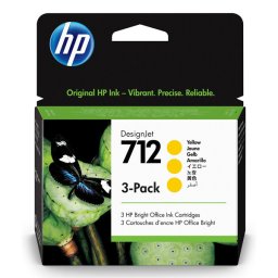 HP 712 (3ED79A) - eredeti patron, yellow (sárga)