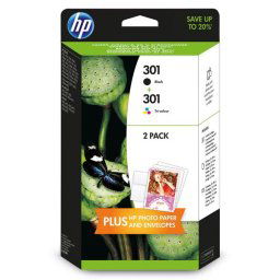 HP 301 (N9J72AE) - eredeti patron, black + color (fekete + színes)