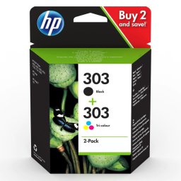 HP 303 (3YM92AE) - eredeti patron, black + color (fekete + színes)