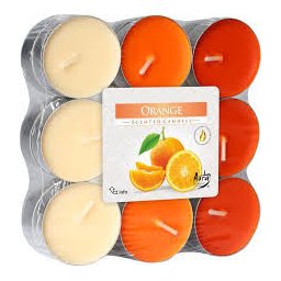 Illatos gyertyák 18db Bispol Orange