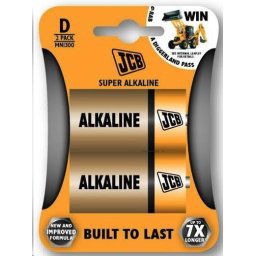 JCB SUPER alkáli elem LR20, buborékfólia 2 db