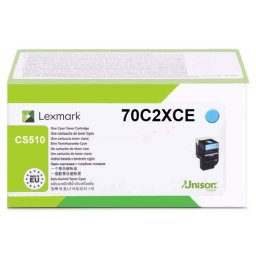 Lexmark 70C2XCE - eredeti toner, cyan (azúrkék)