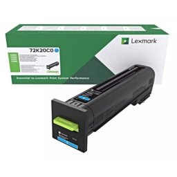 Lexmark 72K2XC0 - eredeti toner, cyan (azúrkék)