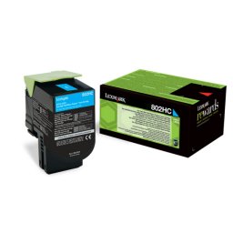 Lexmark 80C2HCE - eredeti toner, cyan (azúrkék)