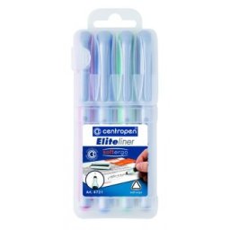 Marker Centropen 4721/4 F Elite liner 4 szín 0,3mm