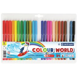 Marker Centropen 7550/24 24 színű hengeres hegy 1mm