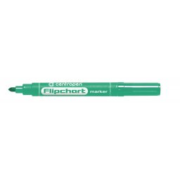 Marker Centropen 8550 flipcharthoz, zöld hengeres hegy 2,5 mm