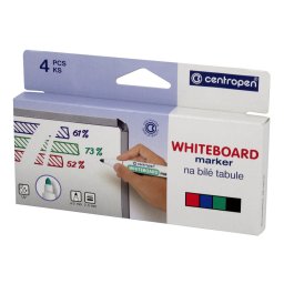 Marker Centropen 8559/4 táblákhoz 4 színű hengeres hegy 2,5 mm