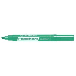 Marker Centropen 8560 flipcharthoz, zöld ékvég 1-4,6 mm