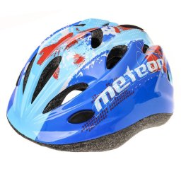 Gyermek kerékpáros sisak MTR BLUE SPLASH, S
