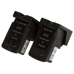 MultiPack CANON PG-512, CL-513 (2969B001, 2971B001) - kompatibilis patron, black + color (fekete + színes)