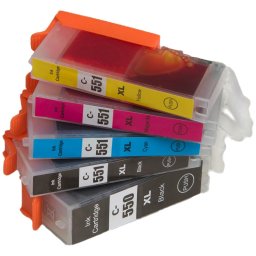 MultiPack CANON PGI-550-XL, CLI-551-XL (6431B004, 6509B009) - kompatibilis patron, black + color (fekete + színes)