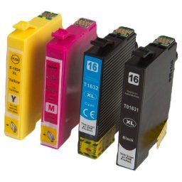 MultiPack EPSON T1635 + 20db fotópapír (C13T16364010) - kompatibilis patron, black + color (fekete + színes)
