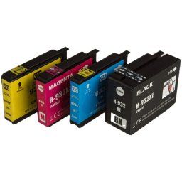 MultiPack HP 933-XL (C2P42AE) - kompatibilis patron, black + color (fekete + színes)
