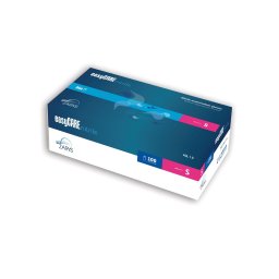 Nitril kesztyű. nepudr. easyCARE S méret kék 100db