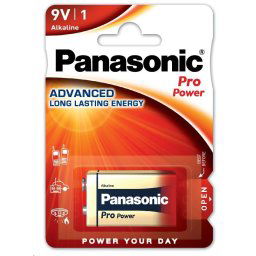 PANASONIC alkáli akkumulátorok Pro Power 6LF22PPG / 1BP 9V (bliszter 1db)