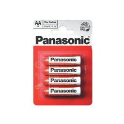 PANASONIC cink-szén akkumulátorok vörös cink R6RZ / 4BP EU AA 1,5V (buborékfólia 4db)
