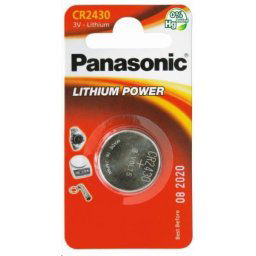 PANASONIC lítium elem (gombos) CR-2430EL / 1B 3V (bliszter 1db)