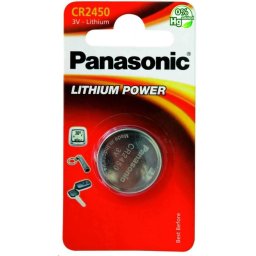 PANASONIC lítium elem (gombos) CR-2450EL / 1B 3V (bliszter 1db)