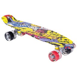 Pennyboard ENERO STREET-ART, 56 cm, LED kerekekkel