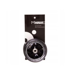 Pótkerék freestyle robogóhoz 110mm, alumínium, 2 db, fekete-ezüst