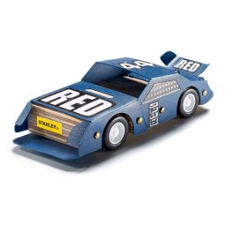 Stanley Jr. OK013-SY Építőkészlet, versenyautó, fa