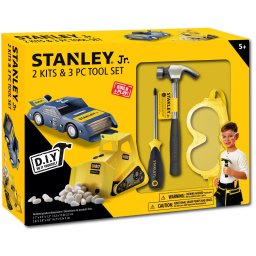 Stanley Jr. U004-K02-T03-SY Autó, kotró és 3 szerszámkészlet